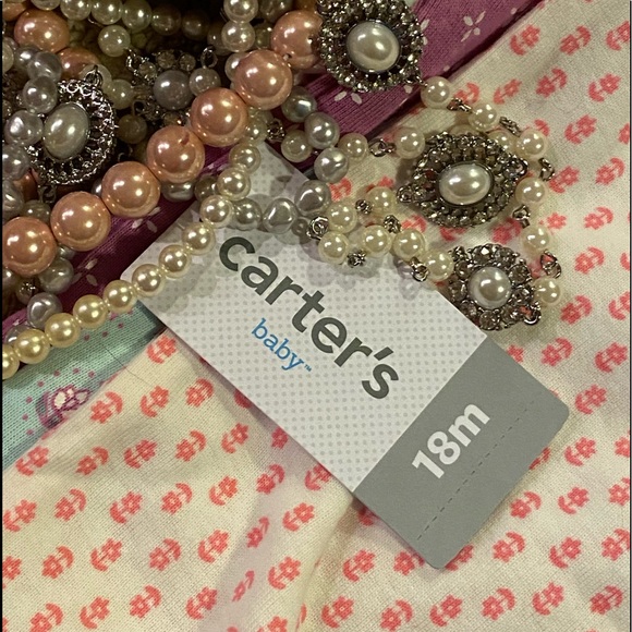 NWT!!👶Carter’s Baby Girls Print 5pk 18m onesies👶 - Picture 2 of 7